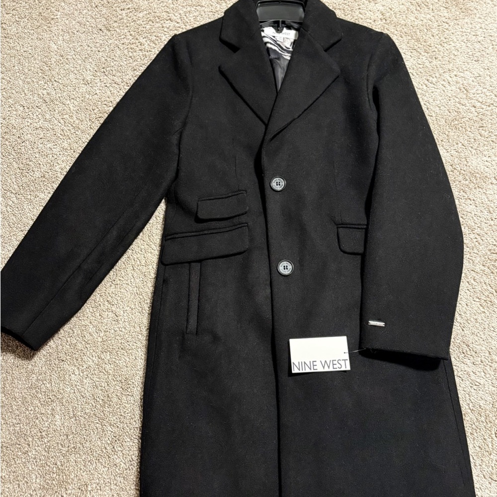 Nine West Women’s Classic Black Trench Coat